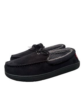 Levi’s Black Moccasin Slippers Memory Foam Men’s 8-9 NIB